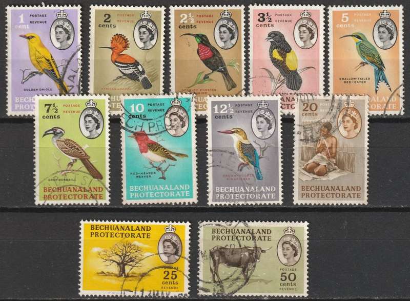BECHUANALAND PROTECTORATE  - 1961 QEII Issue Part set VF USED