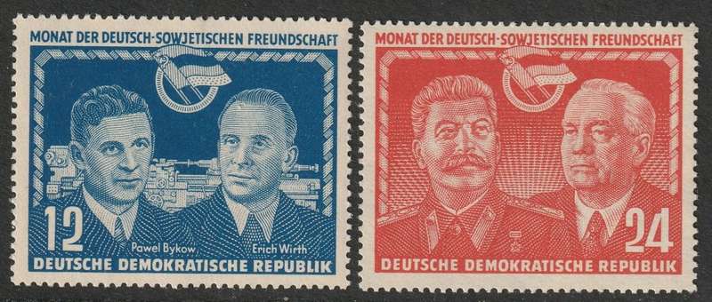 GERMANY DDR - 1951 German-Soviet Friendship.  Complete set  **MNH**