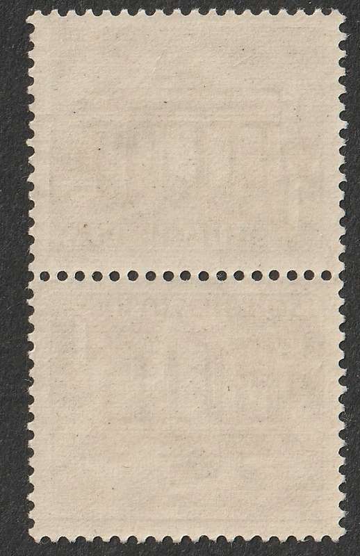GERMANY WEST BERLIN - 1949  Building Issue  1pf Grey tete-beche vertical pair **MNH**