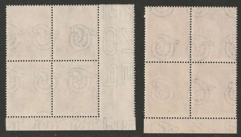 ITALY -  1952 Anniversary of Mancini and Gemito  Complete set in blocks of four**MNH**