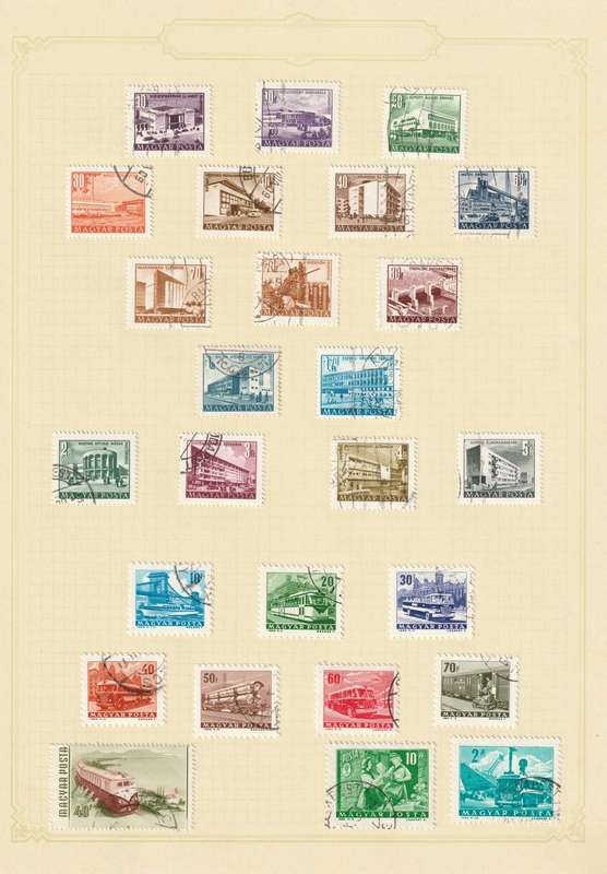 HUNGARY - 1958-1964 Issues    62 stamps on 3 album pages