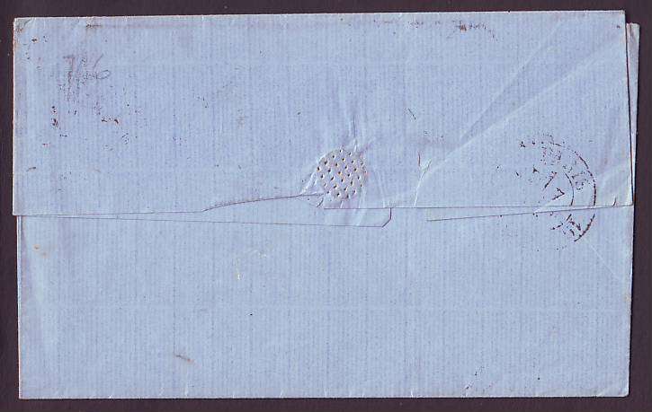 POSTAL HISTORY  - GB  QV 1869  4d Deep-vermilion PLATE 11 (SG 95) on entire to Paris
