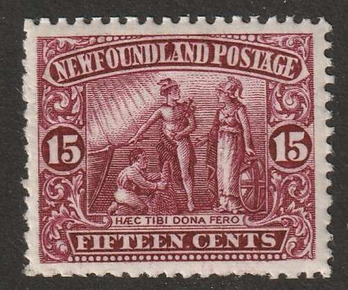 NEWFOUNDLAND - 1911 Royal Family Issue 15 cents purple-red VF *LMM*