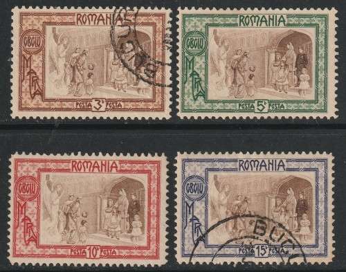 ROMANIA - 1907 Welfare Foundation issue Complete set  VF USED