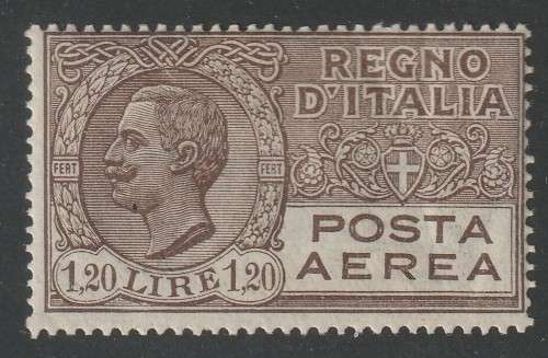 ITALY - 1926 Airmail issue  1.20 Lira Brown *LMM*