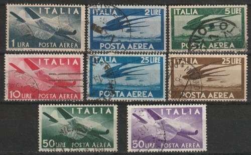 ITALY - 1945 AIRMAIL Issue Complete set VF USED
