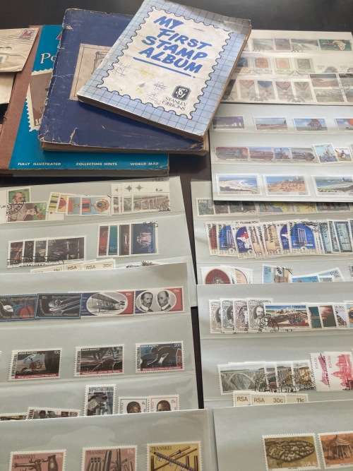 BULKLOT SALE - Box full of world mixture on/off paper, plus old schoolboys books, lots of covers