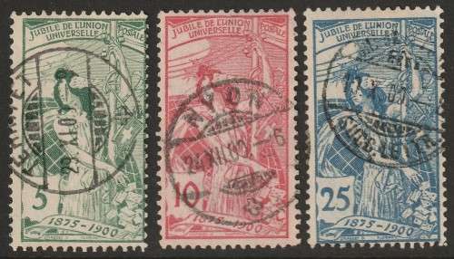 SWITZERLAND -  1900  U.P.U. Issue Complete set VF USED. Scarce issue.