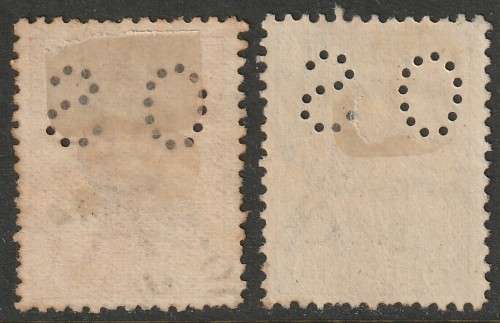 AUSTRALIA - 1913 Official Issue  Roos 4d orange (S with 17 holes)  VF USED