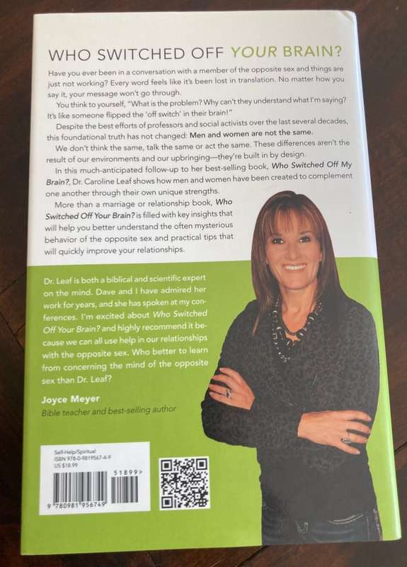 HOT DEAL - Who Switched Off Your Brain? by Dr. Caroline Leaf. Hardcover Book NEW