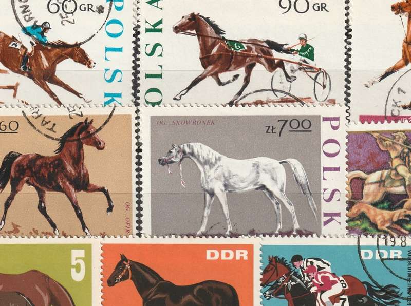 BULKLOT SALE  - HORSES Issues  Used selection (39 stamps)