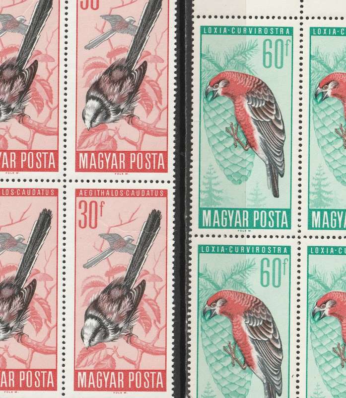 HUNGARY - 1965-1972 Issues    Seven blocks of four and a complete set **MNH**