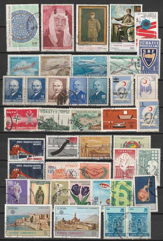 TURKEY Nice used range(42 stamps)