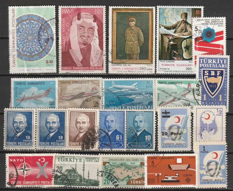 TURKEY Nice used range(42 stamps)