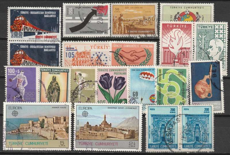 TURKEY Nice used range(42 stamps)