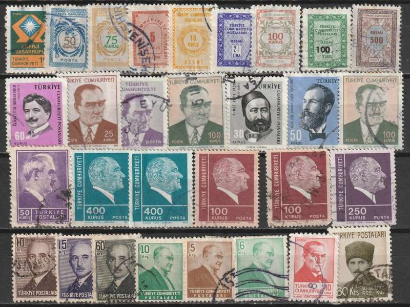 TURKEY  Nice used range(60 stamps)