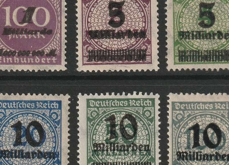 GERMANY - 1922/23 Inflation Issues. An amazing range (96 stamps) *MM/MNH**