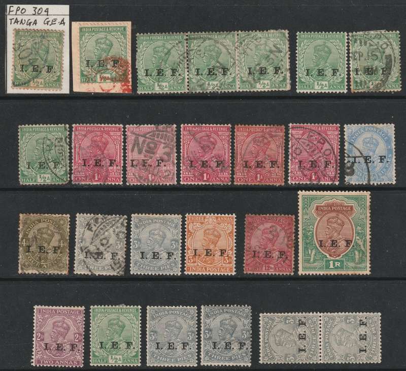 INDIA -  Indian Expeditionary Forces KGV Issues part set VF USED