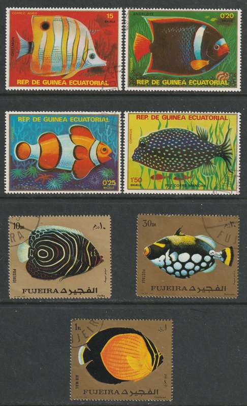 BULKLOT SALE  - FISH  Issues. Very nice selection (49 stamps)