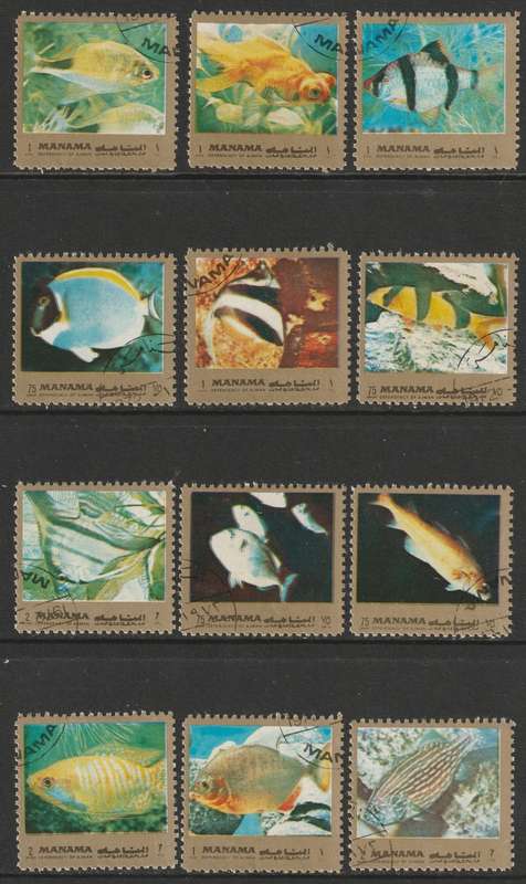 BULKLOT SALE  - FISH  Issues. Very nice selection (49 stamps)