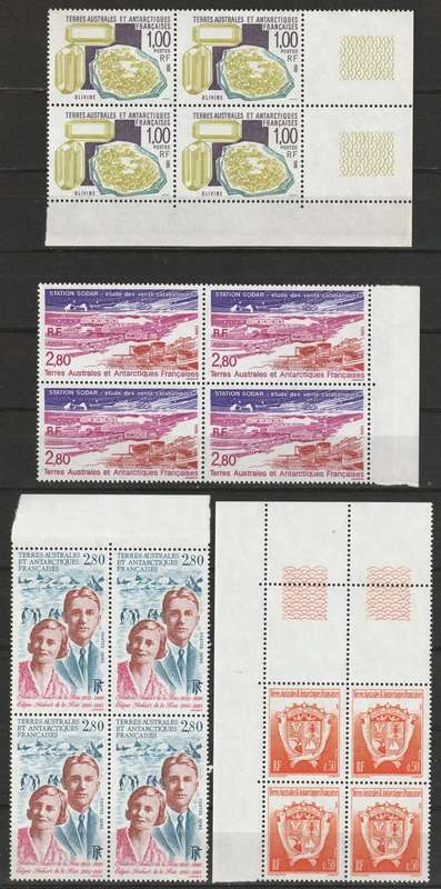 French Colonies - South Antarctic Territories Blocks,pairs and single selection **MNH**