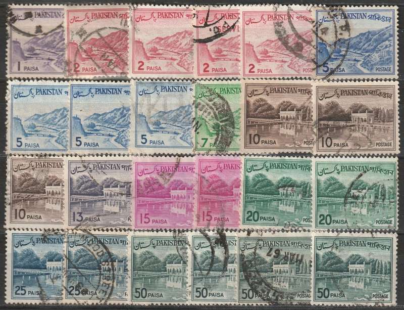 BULKLOT SALE - PAKISTAN Very nice range of early used issues including overprints.