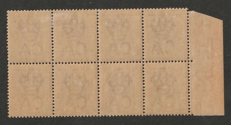 ST HELENA -  1902 KEVII  1/2d green marginal block of 8 *MM/MNH**