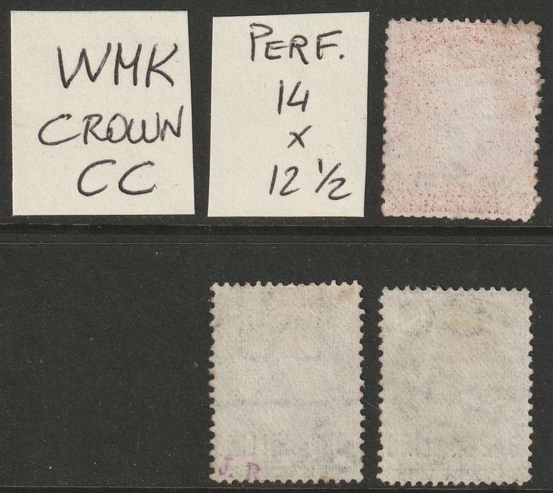 ST HELENA -  QV Overprints  1d & 1s(Two) WMK Crown CC (Perf. 14x12&1/2)  VF USED