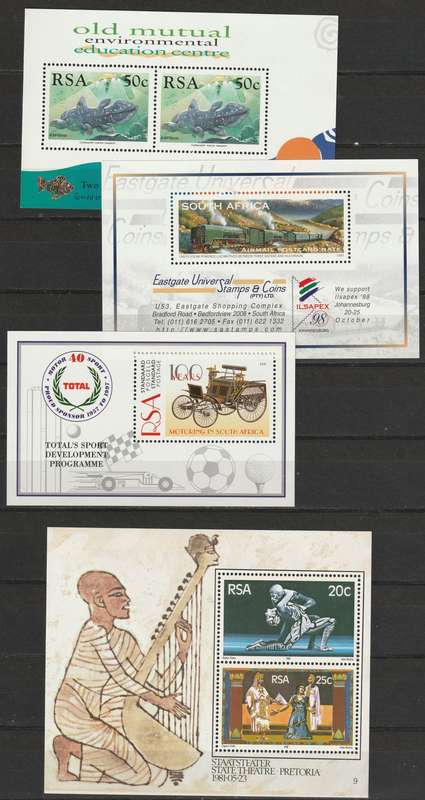 Republic of South Africa - Ten minisheets  **MNH**