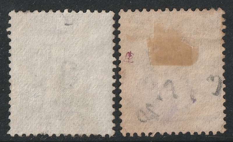 CAPE of GOOD HOPE  - 1880 3d surcharged 3 in black(Both types) SACC 32/33 VFU