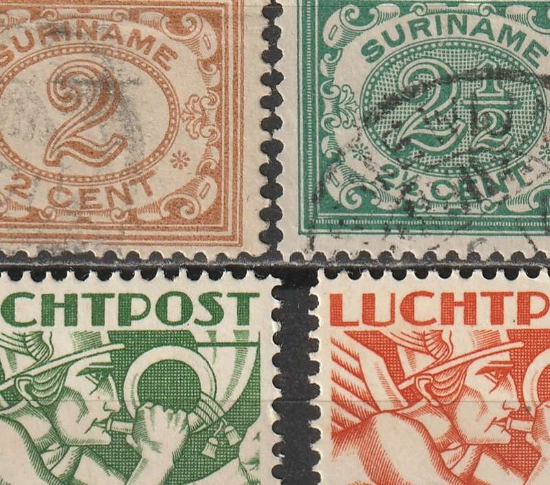BULKLOT SALE - NEDERLAND SURINAME  Postge Due (60 stamps) Mint and used.
