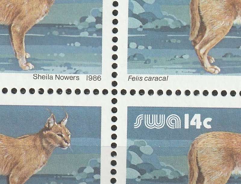 SWA -  3rd definitive Issue Complete set in 61 control blocks of four including all reprints **MNH**