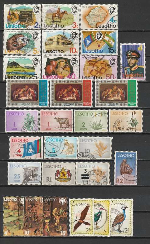 LESOTHO  Complete and part sets VF USED (48 stamps)