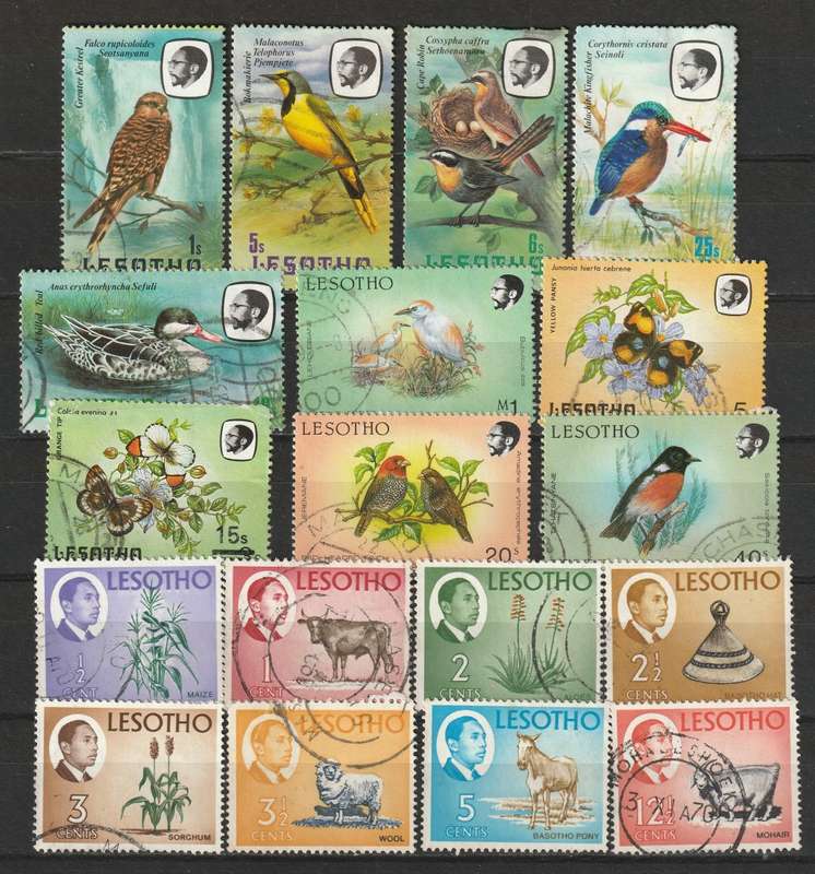 LESOTHO  Complete and part sets VF USED (48 stamps)