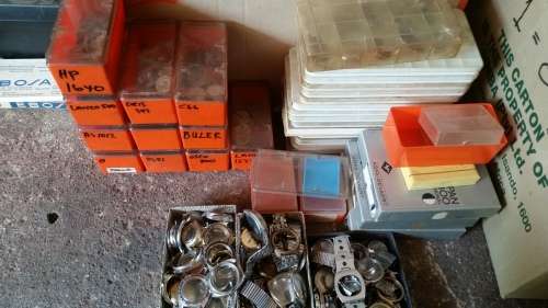 a huge bunch of old watches.