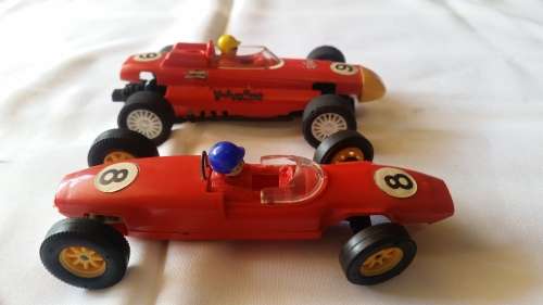scalextric lotus c67 and hornby dallara indy