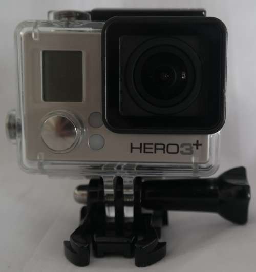 GoPro Hero 3+, like new, with lcd touch screen and lots of extras.