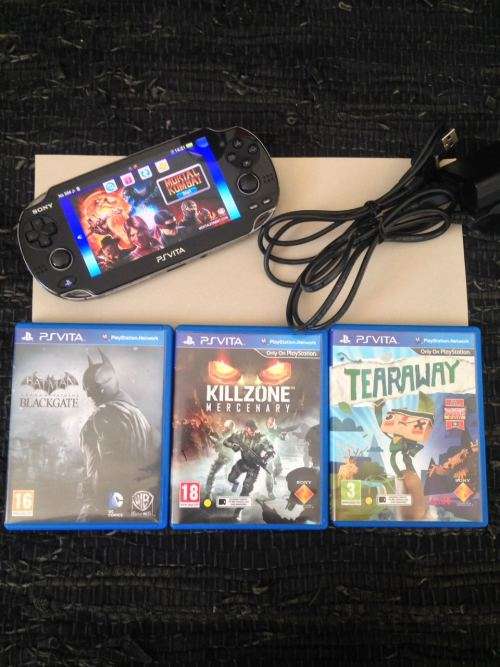 Playstation Vita with 3 games