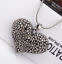 Retro Carved Heart Long Necklace