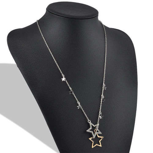 Hot Stars Pendant Long Chain Necklace