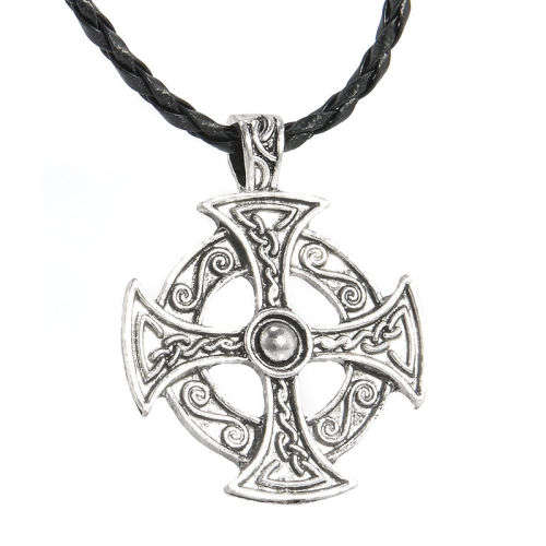 Retro Gothic CrossThemed Pendant Necklace