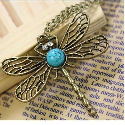 Pretty Dragonfly Themed Necklace