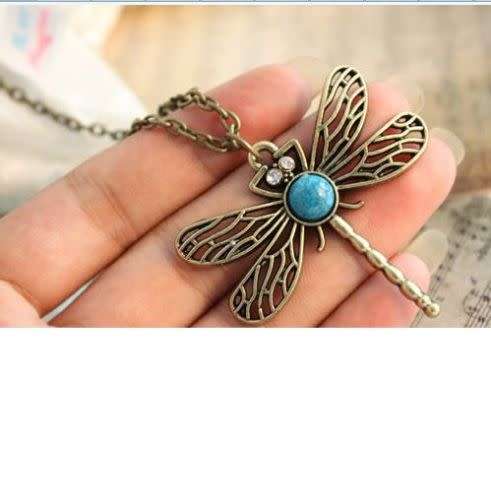 Pretty Dragonfly Themed Necklace