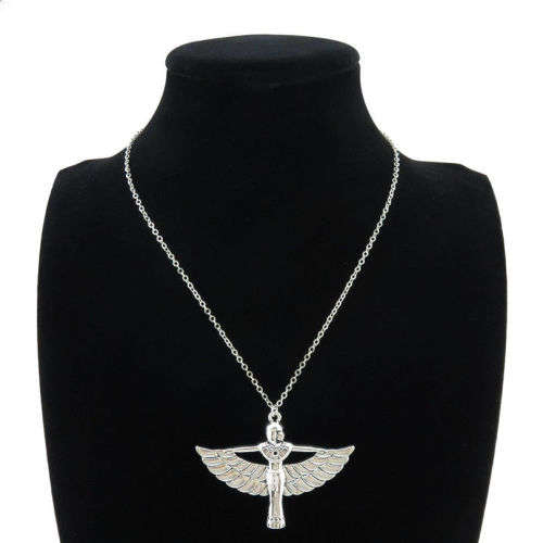 Egyptian Goddess Winged 18" Collar Short Choker Necklace