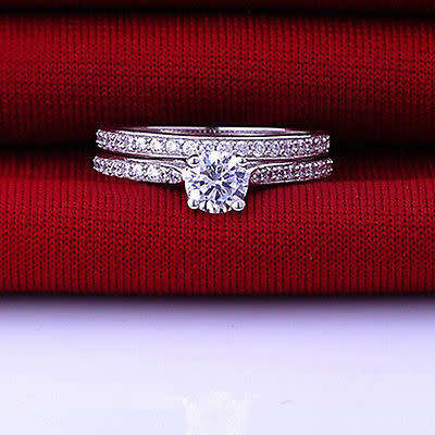 Whimsical 925 Sterling Silver Ring Set