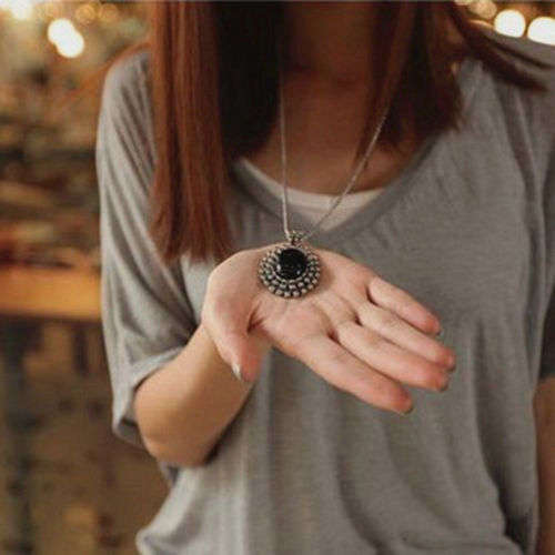 Retro Long Chain Sweater Necklace