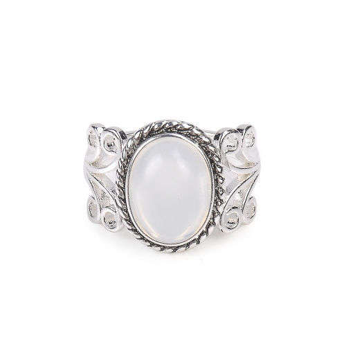 Boho Rainbow Moonstone Ring