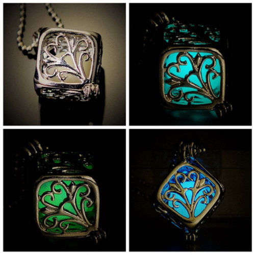 Hollow Tree of Life Luminous Glow In The Dark Locket