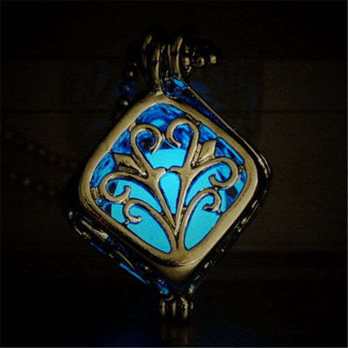 Hollow Tree of Life Luminous Glow In The Dark Locket
