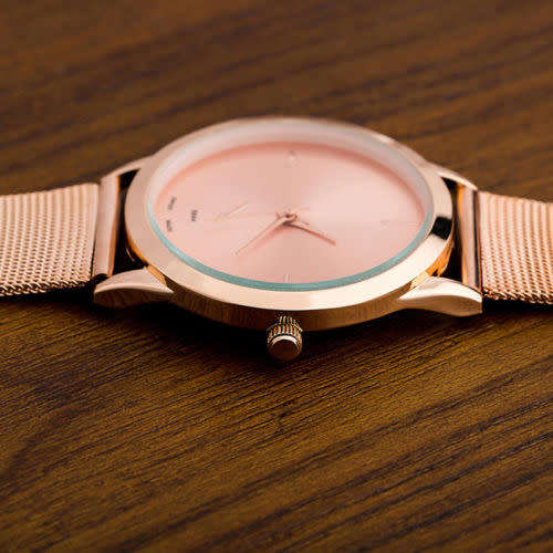 Elegant Stainless Steel Unisex Analog Quartz Wristwatch